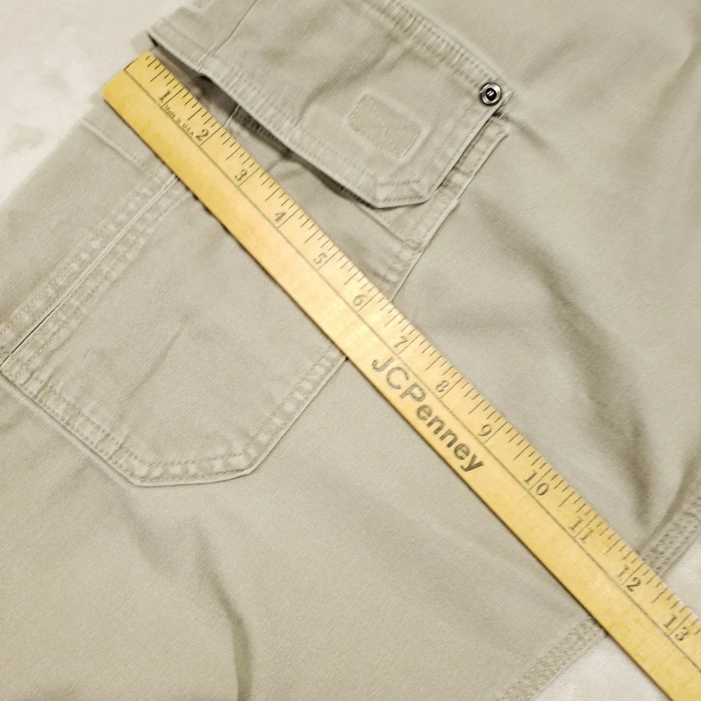 Duluth Trading Co Cargo Pants Mens 36x32 Tan Flex Fire Hose Workwear Trousers